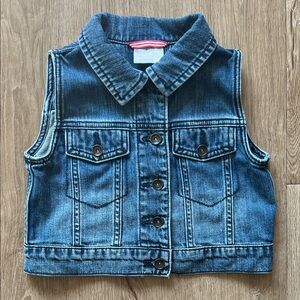 Hanna Andersson Blue Kids Denim Vest Size 120cm (6-7)